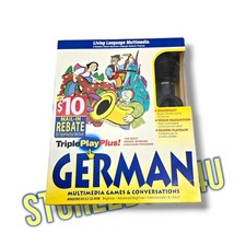 Living Language Multimedia TriplePlay Plus GERMAN/Book Microphone Windows CD ROM picture