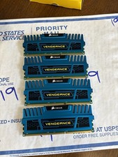 4 Corsair Vengeance CMZ16GX3M4A1600C9B 16GB (4x4GB) PC3-12800 1600MHz 9-9-9-24 picture