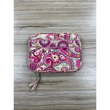 Vera Bradley Pink Purple Paisley Quilted Cotton Tablet E-Reader Tech Case Sleeve picture