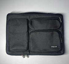 Mosiso Laptop Soft Case Briefcase Top Handle Black Full Zip Cushioned w/ Pockets picture