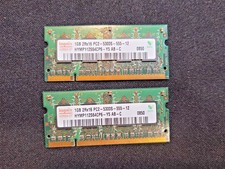 Hynix 2x1GB 2x16 PC2- 5300S-555-12 HYMP112S64CP6-Y5 AB-C SODIMM picture