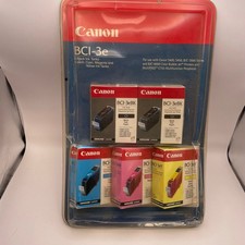 Canon BCI-3e Ink Tank Multipack 2 Black 1 Cyan Magenta Yellow Genuine OEM New picture