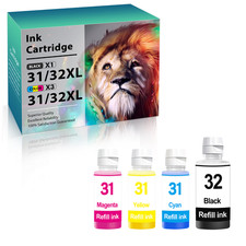 31 32XL Ink Bottle Refill Kit Compatible for HP Smart Tank 5101 7301 7602 7606 picture