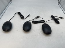 Lot Of 3 Genuine HP Halley Wired USB Mouse 9VA80AA - HSA-P009M- Free S/H picture