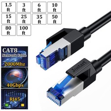 Cat8 RJ45 Ethernet Cable 40Gbps for Gaming PS5 Router Modem High Speed 2000MHz picture