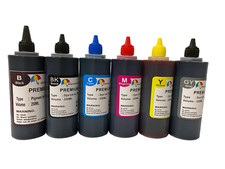 6x250ml refill ink bottles for Canon Pixma MG6320 MG7120 IP8720 Plus Grey picture