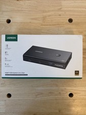 UGREEN 15166 HDMI KVM Switch 2 In 1 Out 4K@60Hz 2 PCs 1 Monitor New Sealed picture