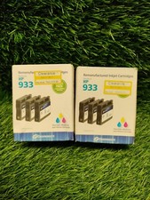 2 Pack DataProducts Inkjet Printer Ink Cartridge HP 933 Cyan Magenta Yellow picture