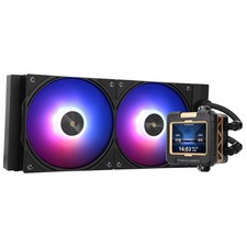 FW 240 Black ARGB CPU AIO Cooler,PC 240 Specification Water Cooling System,IP... picture