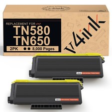 v4ink TN580 TN650 Compatible Brother TN580 TN650 Toner Cartridge 2-Pack picture