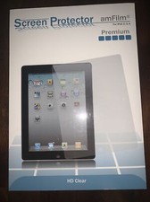 amFilm iPad 4, 3, 2  Premium HD Clear (Invisible) Screen Protector (2 Pack) picture