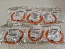 Lot Of 6 Corning Gold 3m Orange Fiber Optic Cable 1F SFC STPC/XXX picture