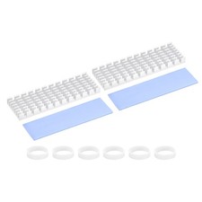 2 Set M.2 2280 Nvme SSD Heatsink 70x22x6mm Radiator Cooler Heat Sink Silver picture