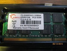 G.Skill  1 GBSA  SO-DIMM DDR2ll1GB  PC2-5300 CL5-5-5-1 Memory picture