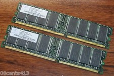 (2) Genuine Nanya (256 MB) PC Desktop Memory DIMM DDR PC3200U 400MHz CL3 picture