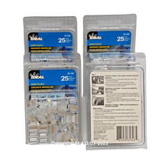 Lot of 100   Ideal 85–346 RJ-45 Cat 5e Modular Plug 8 Position, 8 Contact picture