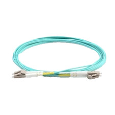 2m OM4 LC to LC Fiber Optic Patch Cable Multimode Duplex  Aqua 50/125 -09876 picture