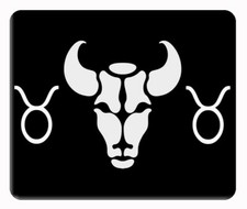 Custom Zodiac sign Taurus black computer, laptop,iPad,  mouse pad picture