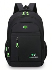 Business Laptop Backpack Large Capacity Travel School Computer Bag Green Orange picture