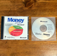 Microsoft Money 2000 CD With Case + Microsoft Money 2001 CD Only picture
