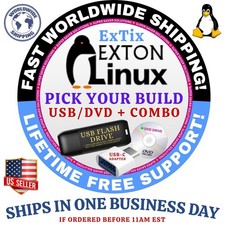ExTiX LINUX OS ISO | DEEPIN, KDE, LXDE | DVD, USB + COMBOS | FAST SHIPPING picture