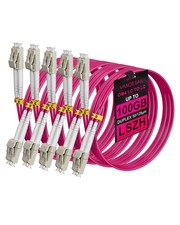 VANDESAIL OM4 LC LC Multimode Fiber Patch Cable, 4M(13.1FT), 5 Pack picture