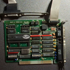DIO-500 ISA I/O Expansion Card w/ DB-25 Parallel & DE-9 Serial Port Bracket picture