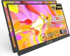 Kado 2-Pack Portable Monitor 15.6-inch FHD 1080p Kickstand IPS Dual Display picture