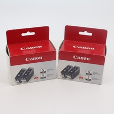 Lot of 4 Genuine Canon 5 PGBK Black Ink Cartridge (2-Pack) New In Box Sealed picture